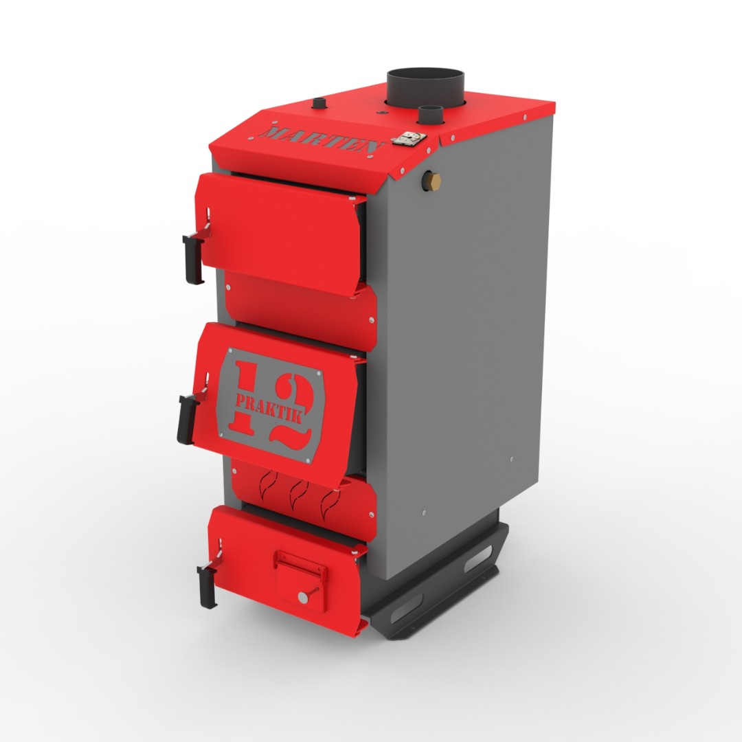 Котел опалювальний твердопаливний "Marten Praktik" МP-12 потужність 12 кВт